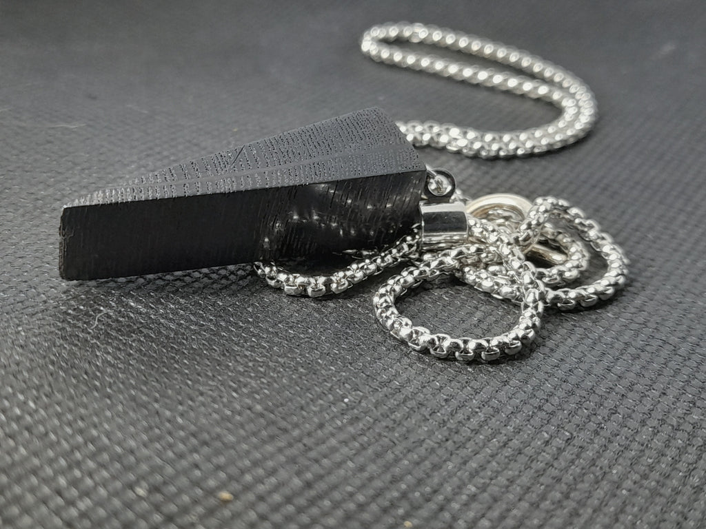 Handcrafted Bog Oak Spike Pendant | Pure Ancient Wood