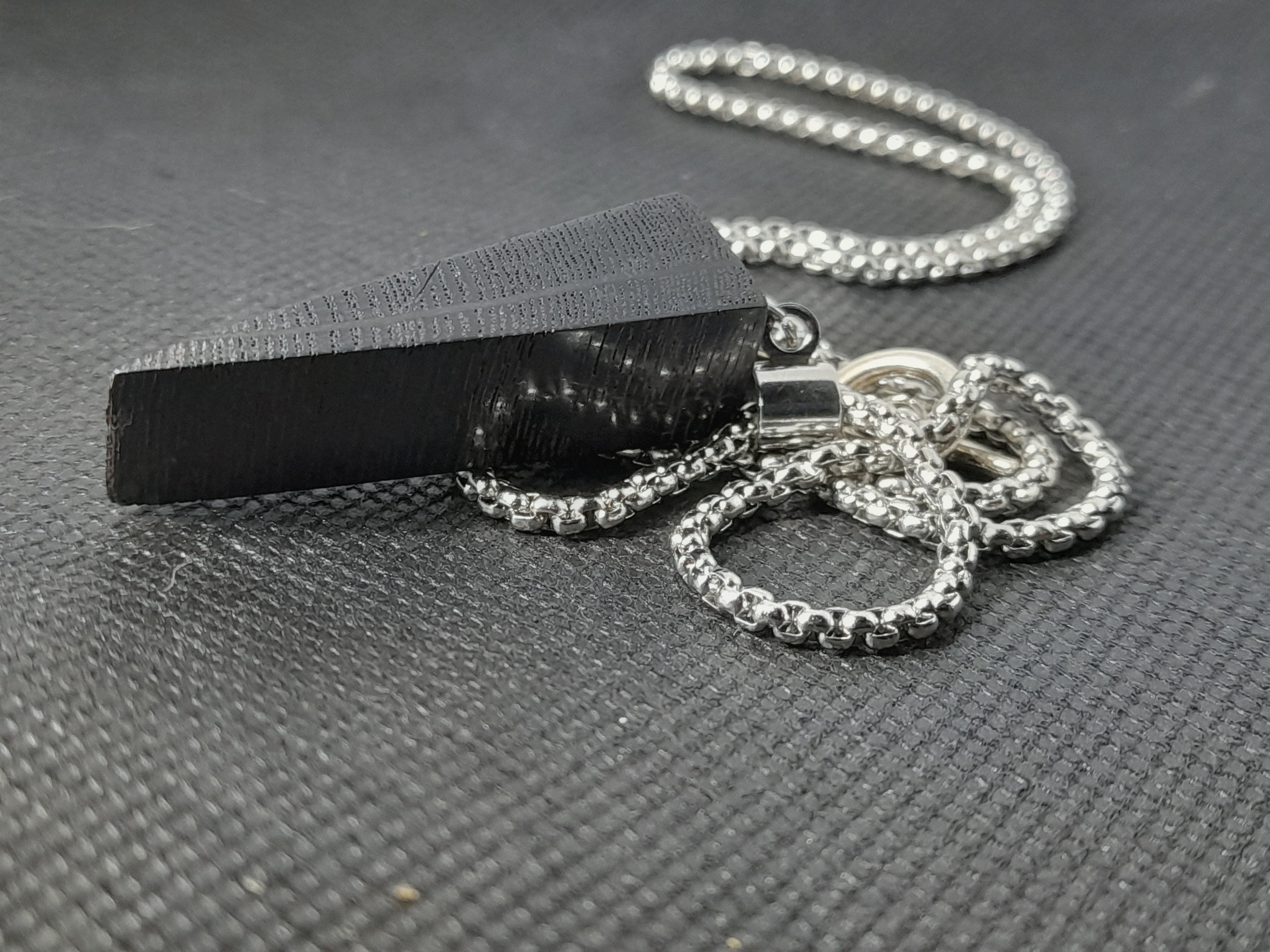 Handcrafted Bog Oak Spike Pendant | Pure Ancient Wood
