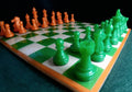 Irish Resin Chess Set — Green & Orange
